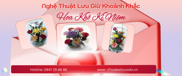 Biến kỷ niệm thành món quà độc đáo bằng hoa khô